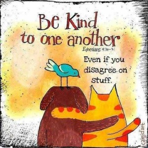 Be Kind to One Another cartoon